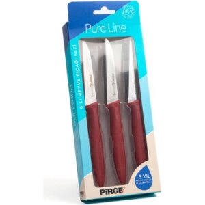 46010-10 PURELINE MEYVE BIÇAĞI SETİ 9 CM BORDO