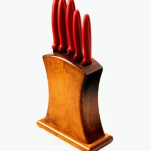 46031-10 PURELINE BLOKLU BIÇAK SETİ 5 Lİ BORDO