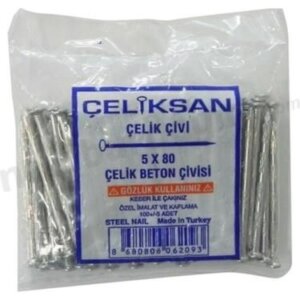 ÇELİKSAN ÇELİK ÇİVİ BEYAZ OLUKLU 4 X 50